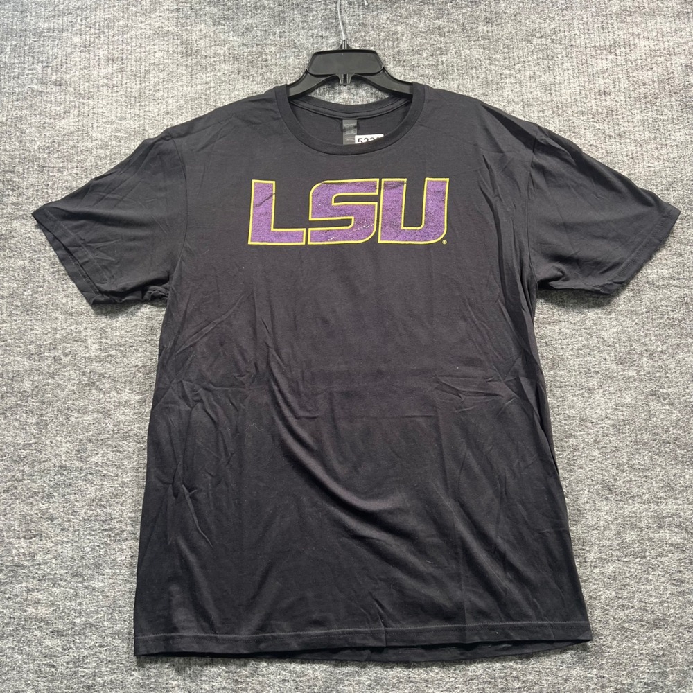 LSU Tigers T-Shirt Mens Large Black Fight For Freedom Graphic Tee